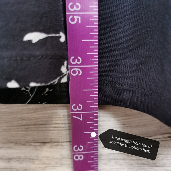 LARGE GUILTY, Babydoll, Black & White Floral Tank Dress NWT - Picture 5 of 8